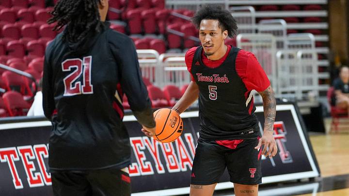 Texas Tech's Darrion Williams goes through a drill during basketball practice, Tuesday, Sept. 22, 2026, in United Supermarkets Arena. Texas Tech's Darrion Williams goes through a drill during basketball practice, Tuesday, Sept. 22, 2026, in United Supermarkets Arena.