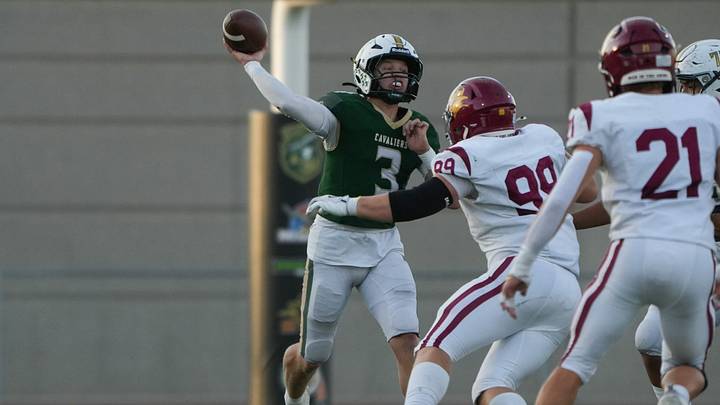 Quarterback Cason Mediger had another big game for Jefferson of Sioux Falls, SD. Quarterback Cason Mediger had another big game for Jefferson of Sioux Falls, SD.