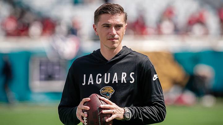 Sep 21, 2025; Jacksonville, Florida, USA; Jacksonville Jaguars general manager James Gladstone on the field during pregame against the Houston Texans at EverBank Stadium. Mandatory Credit: Travis Register-Imagn Images Sep 21, 2025; Jacksonville, Florida, USA; Jacksonville Jaguars general manager James Gladstone on the field during pregame against the Houston Texans at EverBank Stadium. Mandatory Credit: Travis Register-Imagn Images