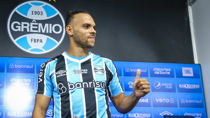 Martin Braithwaite foi apresentado dia 2 de agosto como novo atacante do Grêmio