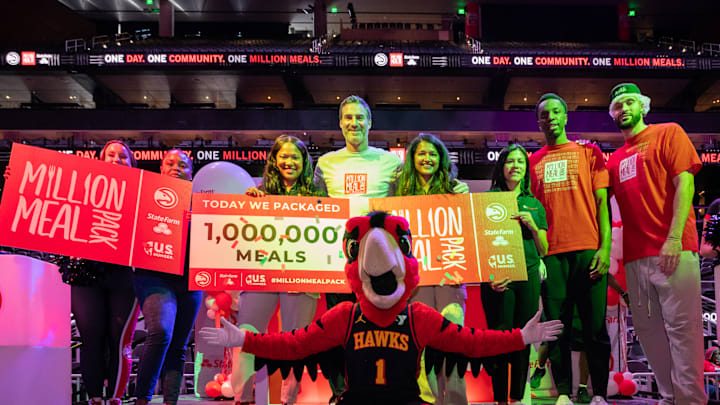 Hawks, State Farm and 6,000 Volunteers Set Record Time Packing More than 1 Million Meals to Combat Food Insecurity Hawks, State Farm and 6,000 Volunteers Set Record Time Packing More than 1 Million Meals to Combat Food Insecurity