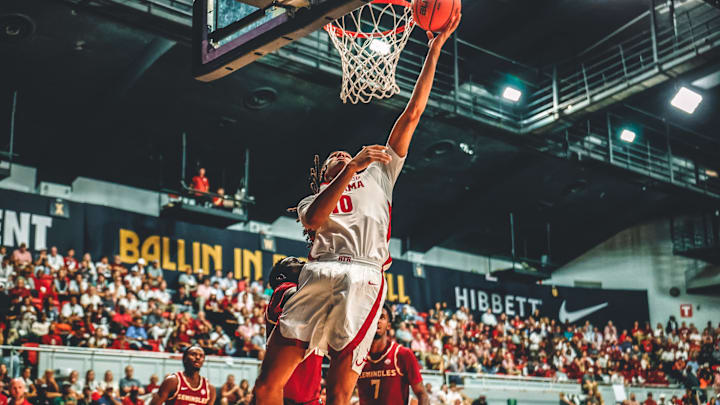 Alabama Basketball Forward Keitenn Bristow vs. Florida State