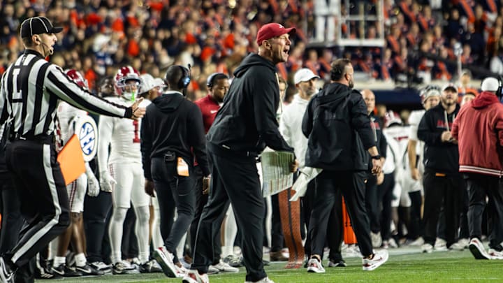 Alabama Head Coach Kalen DeBoer vs. Auburn