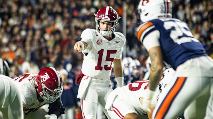 Alabama Quarterback Ty Simpson vs. Auburn Alabama Quarterback Ty Simpson vs. Auburn