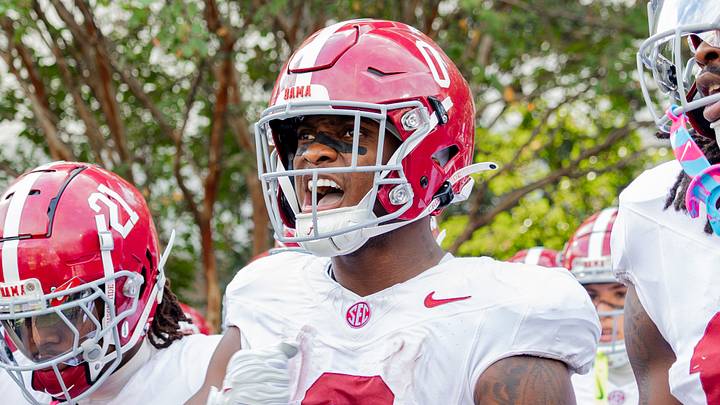Alabama running back AK Dear gets animated before the game against Mississippi State on Oct 3, 2026. Alabama running back AK Dear gets animated before the game against Mississippi State on Oct 3, 2026.