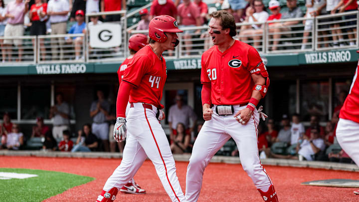 Slate Alford Celebrates a Home Run 