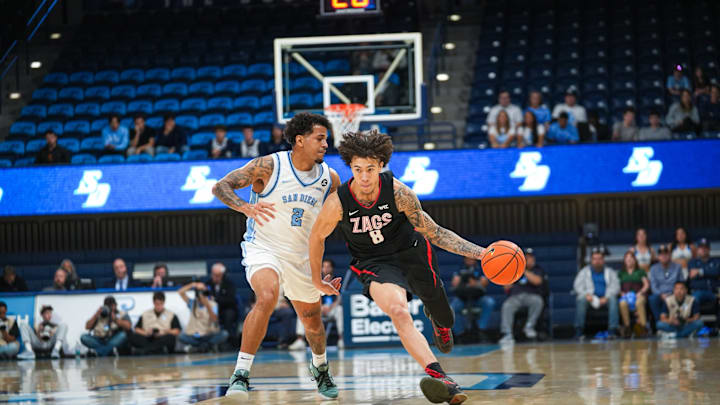 Gonzaga Bulldogs forward Jalen Warley (8).
