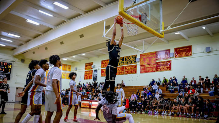 Tyran Stokes makes impressive debut for Notre Dame/Sherman Oaks in win over Fairfax on December 13, 2024.