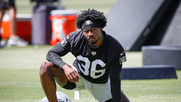 Las Vegas Raiders CB Kyu Blu Kelly Las Vegas Raiders CB Kyu Blu Kelly