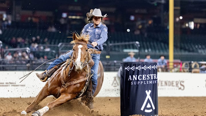 Lisa Lockhart and Sasha competing at the Hondo Rodeo Fest Lisa Lockhart and Sasha competing at the Hondo Rodeo Fest