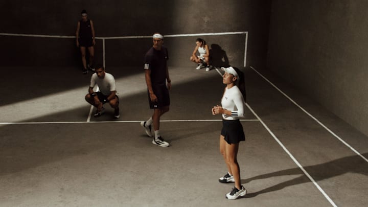 Adidas ambassadors model Y-3's Fall/Winter 2025 collection for the US Open.