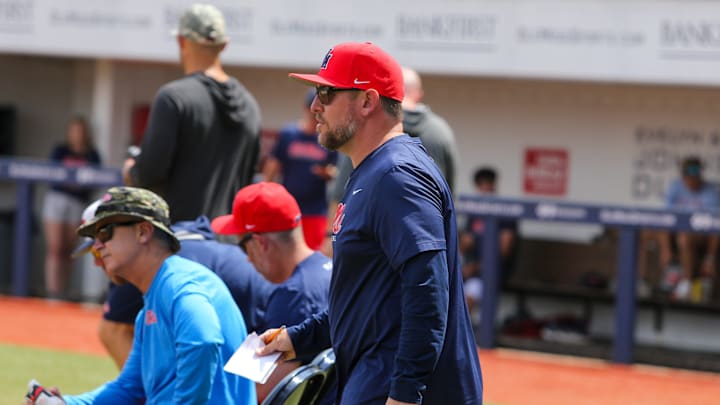 Ole Miss Rebels pitching coach Joel Mangrum