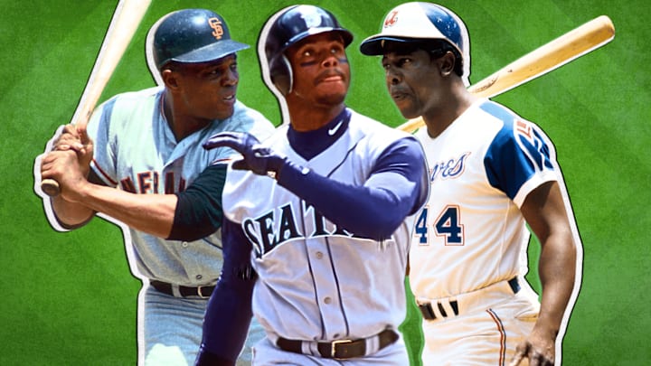 Willie Mays, Ken Griffey Jr., Hank Aaron