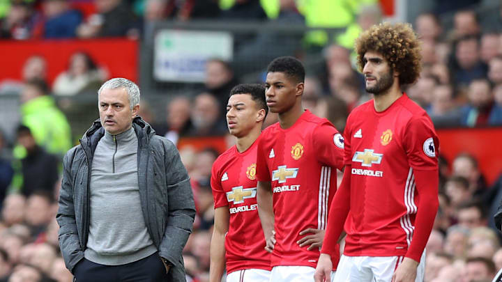 Mourinho cuando era DT del Manchester United.