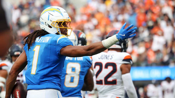 Los Angeles Chargers wide receiver Quentin Johnston 