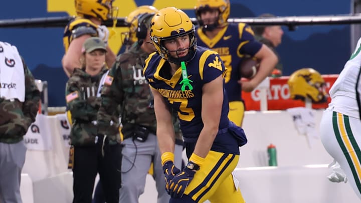 West Virginia University receiver Hudson Clement. West Virginia University receiver Hudson Clement.
