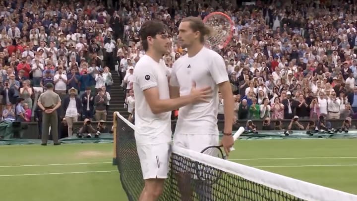 Fritz and Zverev after their match.