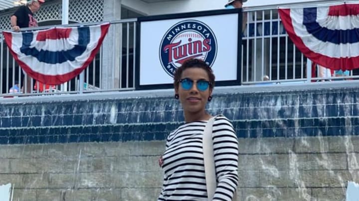 Nelsy Cruz at Minnesota Twins spring training in 2019. 