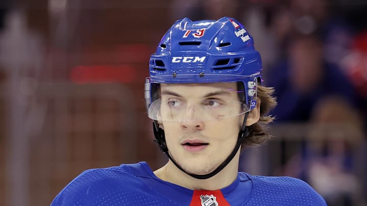 New York Rangers center Matt Rempe (73)
