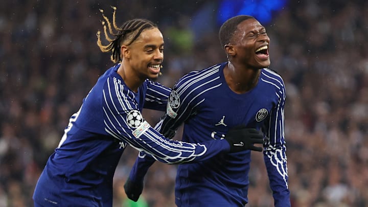 B. Barcola et N. Mendes - PSG