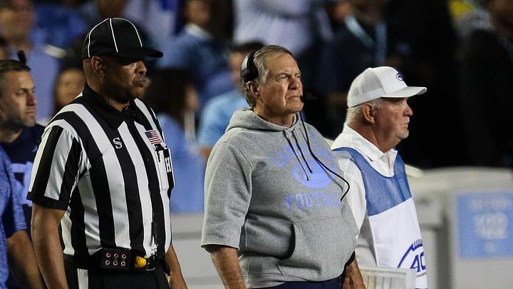 2025, TCU @ UNC, Bill Belichick sidelines 2025, TCU @ UNC, Bill Belichick sidelines