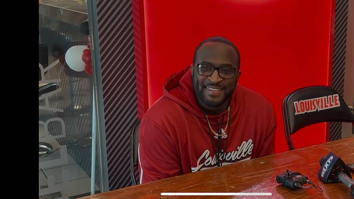 Louisville running backs coach Chris Barclay