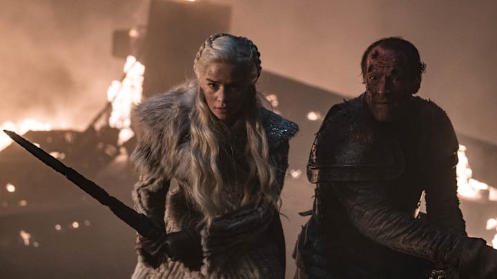(L to R) Emilia Clarke as Daenerys Targaryen and Iain Glen as Jorah Mormont - Photo: Helen Sloan/HBO (L to R) Emilia Clarke as Daenerys Targaryen and Iain Glen as Jorah Mormont - Photo: Helen Sloan/HBO