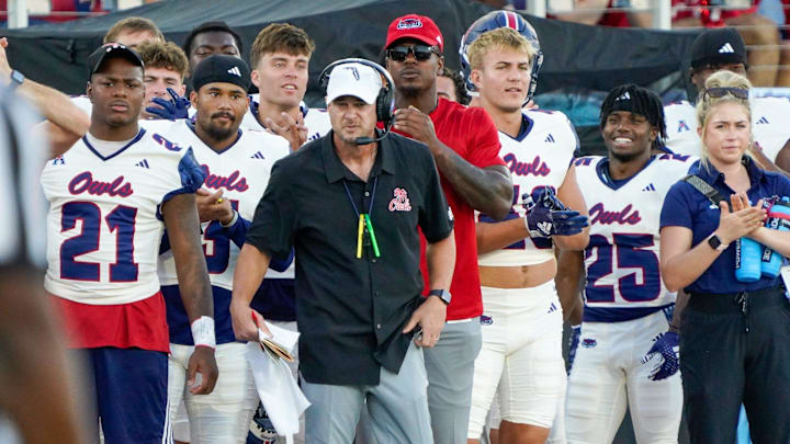 Florida Atlantic head coach Tom Herman is in his second season with the Owls.