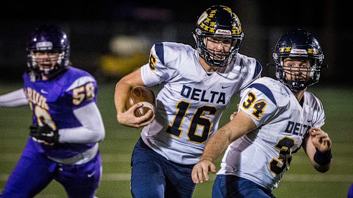 South Carolina football signee Brady Hunt when he was in high school at Delta High School.