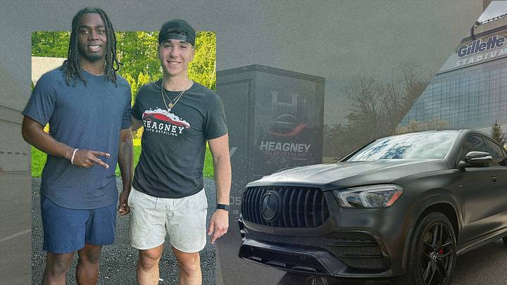 Connor Heagney turned a simple TikTok message into his own startup business, one that the New England Patriots have taken full advantage of. Connor Heagney turned a simple TikTok message into his own startup business, one that the New England Patriots have taken full advantage of.