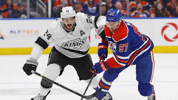 Connor McDavid, Phillip Danault, Los Angeles Kings