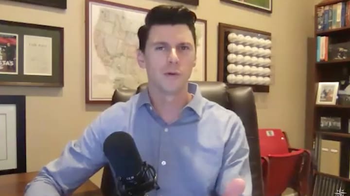 Aaron Goldsmith became the Mariners’ full-time play-by-play voice this season.