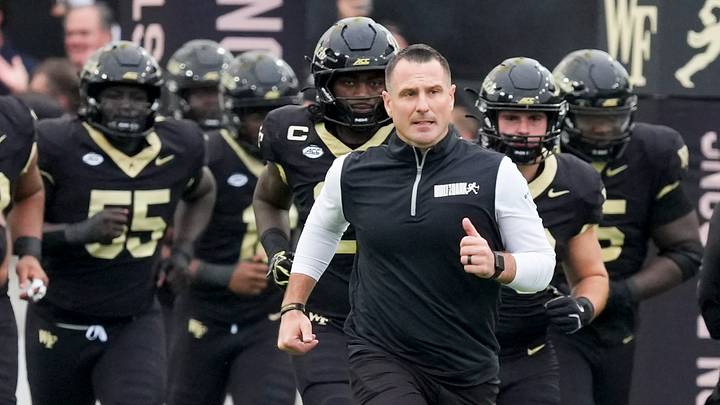 Wake Forest coach Jake Dickert will lead his team into Memorial Stadium on Saturday night Wake Forest coach Jake Dickert will lead his team into Memorial Stadium on Saturday night