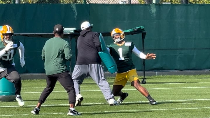 Micah Parsons made his Packers practice debut on Monday. Micah Parsons made his Packers practice debut on Monday.