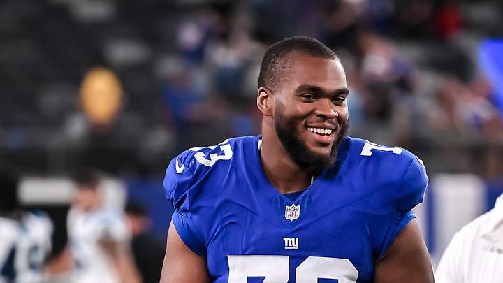 Aug 18, 2023; East Rutherford, New Jersey, USA; New York Giants offensive tackle Evan Neal (73) and New York Giants offensive tackle Andrew Thomas (78) exit the field after defeating the Carolina Panthers at MetLife Stadium. Mandatory Credit: John Jones-Imagn Images Aug 18, 2023; East Rutherford, New Jersey, USA; New York Giants offensive tackle Evan Neal (73) and New York Giants offensive tackle Andrew Thomas (78) exit the field after defeating the Carolina Panthers at MetLife Stadium. Mandatory Credit: John Jones-Imagn Images
