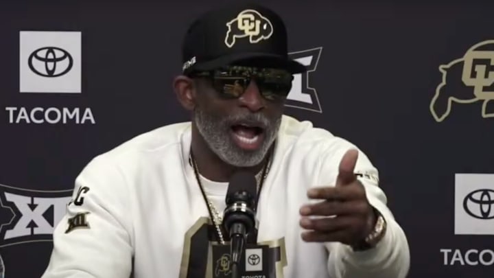 Deion Sanders speaks about retiring the jerseys of Travis Hunter and Shedeur Sanders, and the upcoming statue to honor late Colorado coach Bill McCartney.
