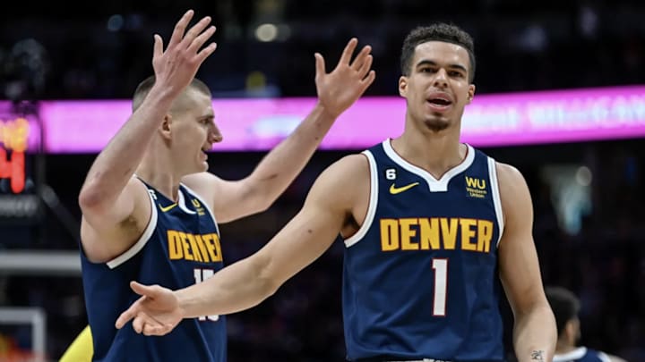 Denver Nuggets players Nikola Jokic and Michael Porter Jr.