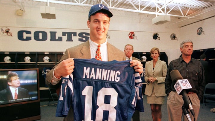 Peyton Manning fue primer pick del Draft en 1998