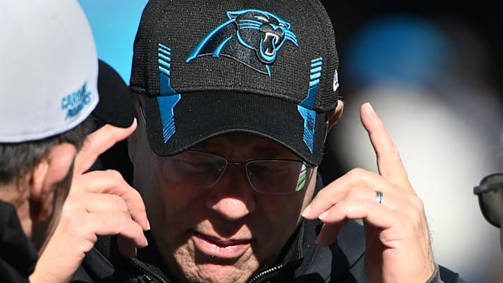 Jan 7, 2024; Charlotte, North Carolina, USA;  Carolina Panthers owner David Tepper before the game at Bank of America Stadium. Mandatory Credit: Bob Donnan-Imagn Images