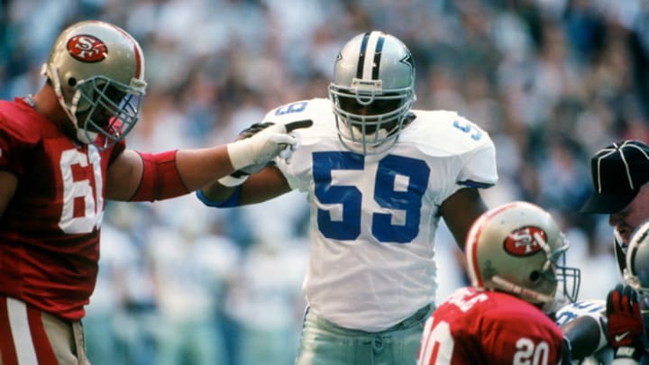 Former Miami Linebacker, Darrin Smith (59), was inducted to the CFB Hall of Fame on Wednesday. He Spent 14 years in the NFL with stops in Dallas, Philadelphia, Seattle and New Orleans. Mandatory Credit: Focus on Sport/Getty Images Former Miami Linebacker, Darrin Smith (59), was inducted to the CFB Hall of Fame on Wednesday. He Spent 14 years in the NFL with stops in Dallas, Philadelphia, Seattle and New Orleans. Mandatory Credit: Focus on Sport/Getty Images