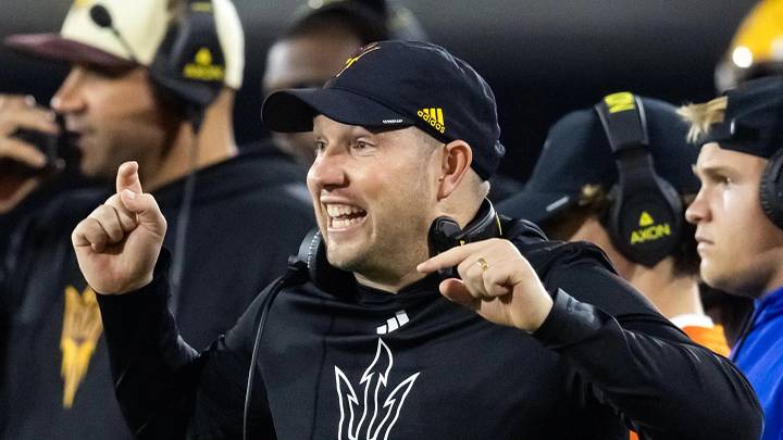 Fourth-year head coach Kenny Dillingham earned his fourth win of the 2026 season on Saturday vs. Kansas State. Fourth-year head coach Kenny Dillingham earned his fourth win of the 2026 season on Saturday vs. Kansas State.