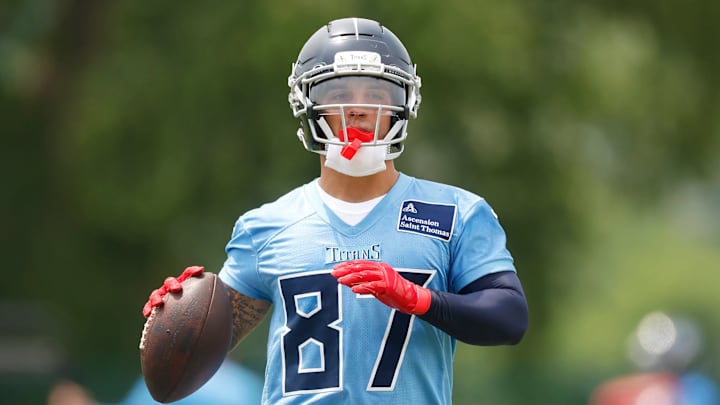 Tennessee Titans wide receiver Xavier Restrepo Tennessee Titans wide receiver Xavier Restrepo