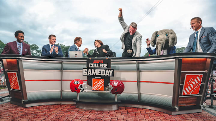 Nick Saban, Ms. Terry on College GameDay