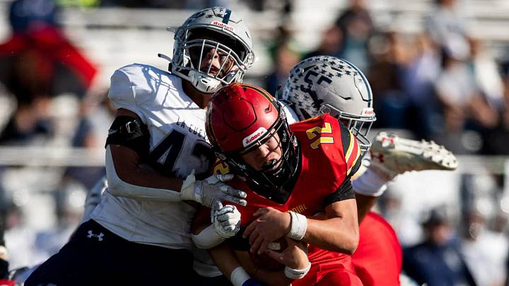 Centennial takes on La Cueva in a New Mexico high school football showdown. | Meg Potter/Sun-News / USA TODAY NETWORK Centennial takes on La Cueva in a New Mexico high school football showdown. | Meg Potter/Sun-News / USA TODAY NETWORK