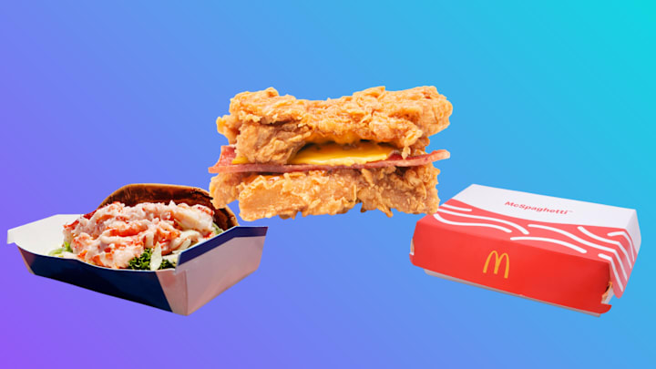 From McSpaghetti to the McLobster Roll and KFC’s Double Down, these discontinued fast food items are proof that chain menus haven’t always played it safe.