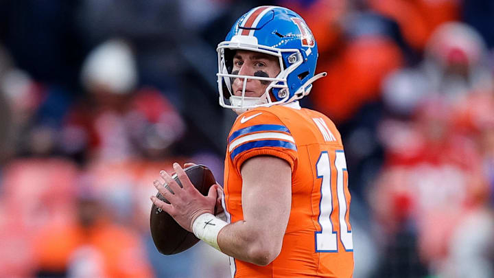 Bo Nix in action against the Kansas City Chief. Nix 