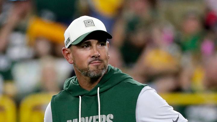 Green Bay Packers head coach Matt LaFleur during Green Bay Packers Family Night on Aug. 7, 2026, at Lambeau Field in Green Bay, Wis.