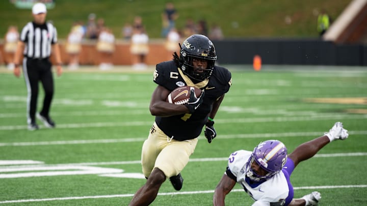 Demond Claiborne evades a Western Carolina defender. Demond Claiborne evades a Western Carolina defender.