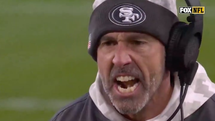 Kyle Shanahan didn’t like two straight 49ers penalties against the Packers.