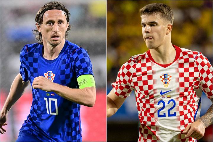 Luka Modrić and Luka Vušković. 
